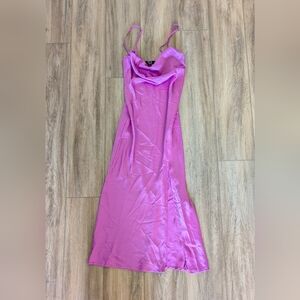 Elegant Pink Slip Dress